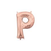13in Air-Filled Rose Gold Letter Balloon (P)